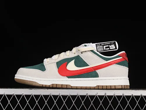 All categories Nk SB Dunk series Nk SB Dunk Low low-top sneakers Nk SB Dunk Low "85" gray green double hook SB low-top sports and leisure sneakers DO9457-127